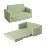 Artiss 2-in-1 Sofa Foam Couch with Side Pocket Light Green In Australia - Darrahopens