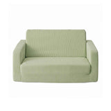 Artiss 2-in-1 Sofa Foam Couch with Side Pocket Light Green In Australia - Darrahopens
