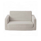 Artiss 2-in-1 Sofa Foam Couch with Side Pocket Light Grey In Australia - Darrahopens