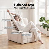 Artiss Set of 3 Sofa Modular Boneless Couches No Assembly White