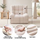Artiss Set of 3 Sofa Modular Boneless Couches No Assembly White