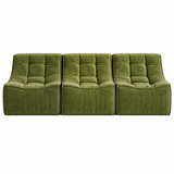 Artiss Set of 3 Sofa Modular Boneless Couches No Assembly Green In Australia - Darrahopens