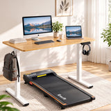 Artiss 100cm Standing Desk Treadmill Motorised Natural Wood In Australia - Darrahopens
