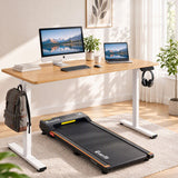 Artiss 140cm Standing Desk Treadmill Motorised Natural Wood In Australia - Darrahopens