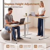 Artiss 140cm Standing Desk Treadmill Motorised Natural Wood