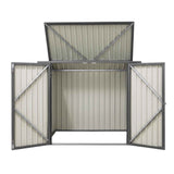 Giantz Garden Shed Wheelie Bin Storage Enclosure Outdoor Lockable Steel Cabinet