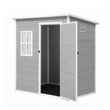 Giantz Garden Shed Outdoor Storage Box 1.87x1.28M Resin Tool Shed Backyard Grey In Australia - Darrahopens
