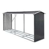 Giantz Firewood Storage Shed 334.5CM x 92CM Outdoor Log Rack Galvanised Steel Wood Holder