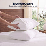 Giselle Double 500TC Cotton 4Pcs Sheet Set with 40cm Extra Deep Pocket for Thick Mattresses Sateen Weave for Sweaty Nights White