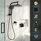 Cefito 9'' Rain Shower Head Set Handheld Round High Pressure Mixer Tap Chrome | darrahopens.com.au Premium AU Stock