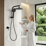 Cefito 9'' Rain Shower Head Set Handheld Round High Pressure Mixer Tap Chrome | darrahopens.com.au Premium AU Stock