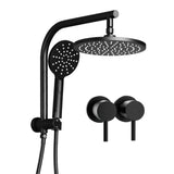Cefito 9'' Rain Shower Head Set Handheld Round High Pressure Twins Tap Chrome | darrahopens.com.au Premium AU Stock