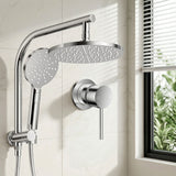 Cefito 9'' Rain Shower Head Set Handheld Round High Pressure Mixer Tap Chrome | darrahopens.com.au Premium AU Stock