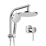 Cefito 9'' Rain Shower Head Set Handheld Round High Pressure Mixer Tap Chrome | darrahopens.com.au Premium AU Stock