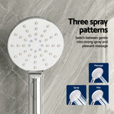 Cefito 9'' Rain Shower Head Set Handheld Round High Pressure Twins Tap Chrome | darrahopens.com.au Premium AU Stock