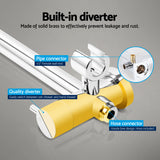 Cefito 9'' Rain Shower Head Set Handheld Round High Pressure Twins Tap Chrome | darrahopens.com.au Premium AU Stock