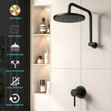 Cefito 9'' Rain Overhead Swivel Shower Head with Wall Bathroom Mixer | darrahopens.com.au Premium AU Stock