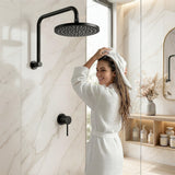 Cefito 9'' Rain Overhead Swivel Shower Head with Wall Bathroom Mixer | darrahopens.com.au Premium AU Stock
