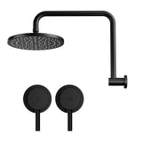 Cefito 9'' Rain Overhead Swivel Shower Head with Wall Twin Swivel Bathroom Tap | darrahopens.com.au Premium AU Stock