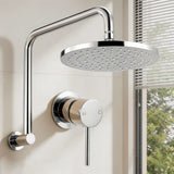 Cefito 9'' Rain Overhead Swivel Shower Head with Wall Bathroom Mixer Silver | darrahopens.com.au Premium AU Stock