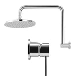 Cefito 9'' Rain Overhead Swivel Shower Head with Wall Bathroom Mixer Silver | darrahopens.com.au Premium AU Stock