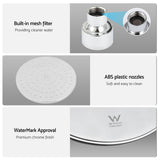 Cefito 9'' Rain Overhead Swivel Shower Head with Wall Bathroom Mixer Silver | darrahopens.com.au Premium AU Stock