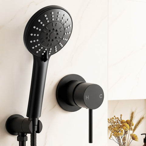 Cefito 4.5" Handheld Shower Head Round with Wall Bathroom Mixer | darrahopens.com.au Premium AU Stock