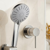 Cefito 4.5" Handheld Shower Head Round with Wall Bathroom Mixer Silver | darrahopens.com.au Premium AU Stock