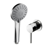 Cefito 4.5" Handheld Shower Head Round with Wall Bathroom Mixer Silver | darrahopens.com.au Premium AU Stock