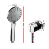 Cefito 4.5" Handheld Shower Head Round with Wall Bathroom Mixer Silver | darrahopens.com.au Premium AU Stock