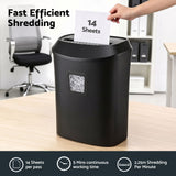 DEVANTI 25L Paper Shredder 14 Sheet P4 Cross Cut for Home Office