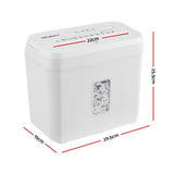 DEVANTI 8L Small Tabletop Paper Shredder 4 Sheet P4 Cross Cut Home Office In Australia - Darrahopens