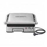 Devanti 2000W 3-in-1 Panini Press Grill Sandwich Maker 180° Open 4 Slice