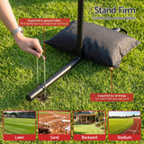 Everfit Baseball Pitching Net Training Target Softball Practice 9 Hole Black