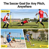 Everfit Portable Soccer Goal Net Fibreglass Polyester 12x6ft