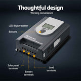 Giantz 50A MPPT Solar Charge Controller Auto 12V/24V Battery Regulator Bluetooth