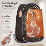 Devanti Portable Steam Sauna Tent 1-Min PoP Up 1000W 2L Steamer Home SPA Timer