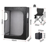 Devanti Portable Steam Sauna Tent 2 Person 1000W 3L Steamer Home SPA 60Min Timer