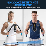 Everfit Twister Arm Exerciser Chest Trainer 10-200kg Adjustable Hydraulic Power In Australia - Darrahopens