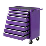 Giantz 7-Drawer Tool Chest Trolley Cabinet Toolbox Heavy Duty Garage Storage Organiser Purple