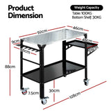 Giantz Welding Table Cart with Tool Storage 130KG Capacity Mobile Workstation