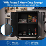 Giantz Rolling Tool Cabinet Heavy-Duty Storage Cabinet Adjustable Shelf Black In Australia - Darrahopens