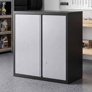 Giantz Steel Tool Cabinet Wall Mount Adjustable Shelf Garage Storage Lockable Black Grey In Australia - Darrahopens