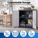 Giantz Steel Tool Cabinet Wall Mount Adjustable Shelf Garage Storage Lockable Black Grey In Australia - Darrahopens