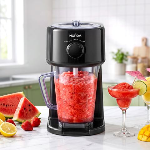 NORDA 1.1L Slushie Machine Shaved Ice Maker 3 Texture Levels Black In Australia - Darrahopens