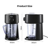 NORDA 1.1L Slushie Machine Shaved Ice Maker 3 Texture Levels Black In Australia - Darrahopens
