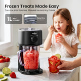 NORDA 1.1L Slushie Machine Shaved Ice Maker 3 Texture Levels Black In Australia - Darrahopens