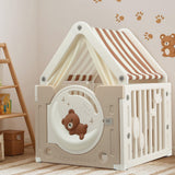 Keezi Kids Play Tent Playhouse Castle with Floor Mat 85CMX113CM
