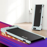 Everfit 3 in 1 Walking Pad Treadmill 12% Incline Under Desk Treadmills for Home Gym 38cm Belt Green In Australia - Darrahopens