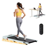 Everfit 3 in 1 Walking Pad Treadmill 12% Incline Under Desk Treadmills for Home Gym 38cm Belt Green In Australia - Darrahopens